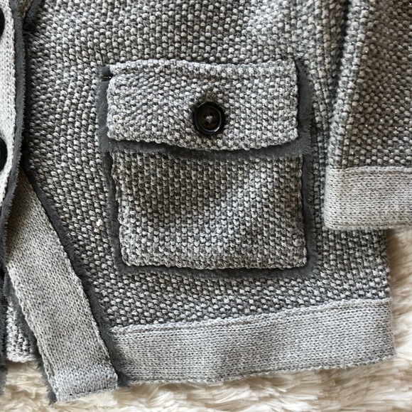 Banana Republic Grey Textured Sweater Petite Sz S - Picture 3 of 8